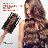 Bombshell Sustainable 2.75" Round Hair Brush — Birchwood and Cork Handle Hairbrush with Boar Bristles, Ergonomic Boar Bristle Hair Brush Round for Blow Drying, Curling, and Styling