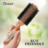 Bombshell Birch Wood 2.5" Round Brush — Sustainable Boar Bristle Round Brush with Natural Birch Wood Handle, Round Hair Brush for Styling, Blow Out, and Curling