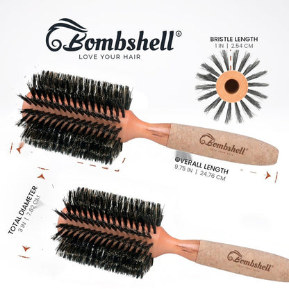 Bombshell Cork Round Brush — 3″