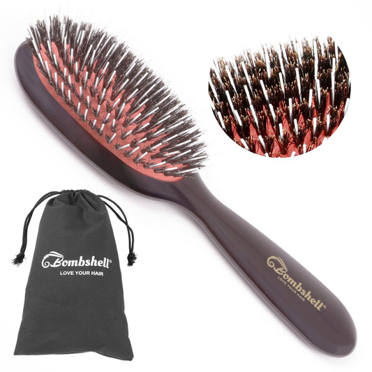 Bombshell Pocket Cushion Brush — 7″ Boar & Nylon