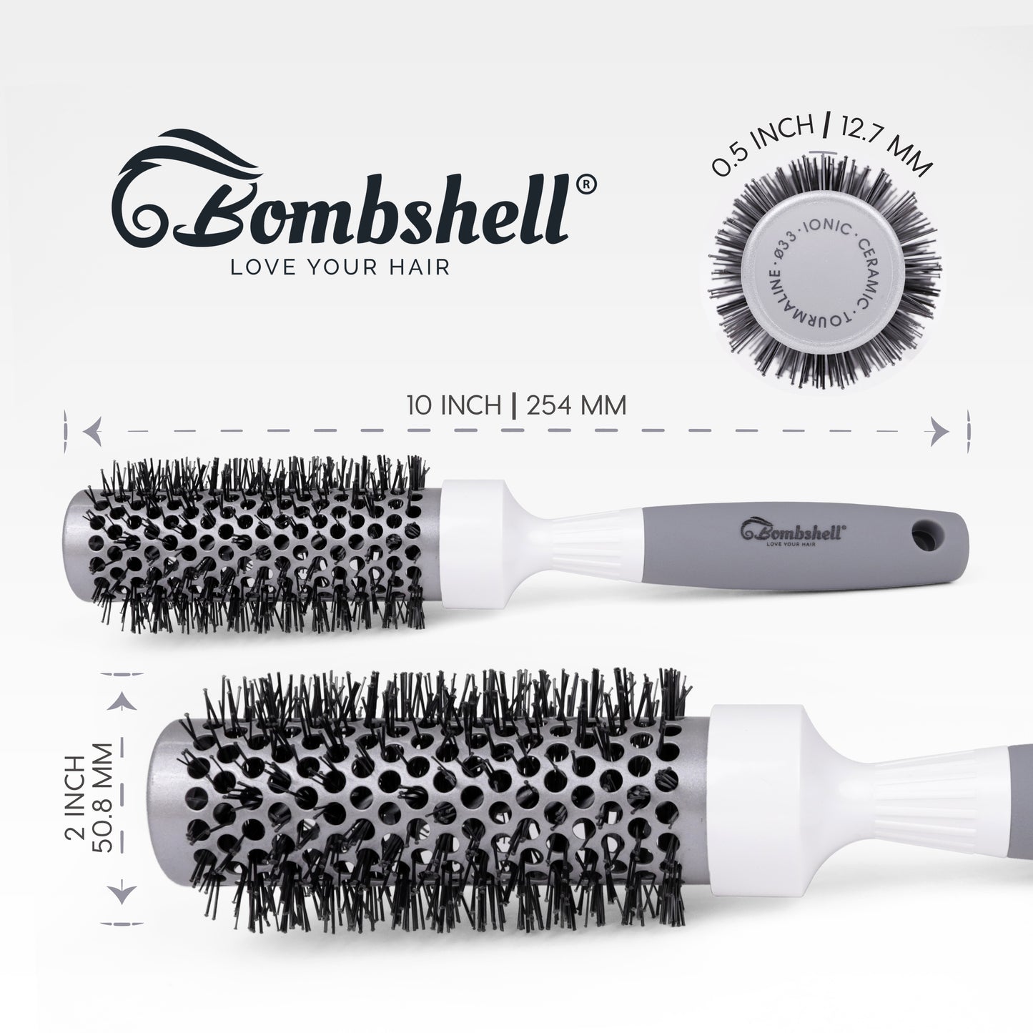 Bombshell Ceramic Thermal Round Brush — 33mm