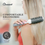 Bombshell Ceramic Round Brush — Pro Ultra Ceramic Thermal Round Hair Brush with Rubber Handle, Round Brush for Blow Drying, Curling, and Styling 33MM