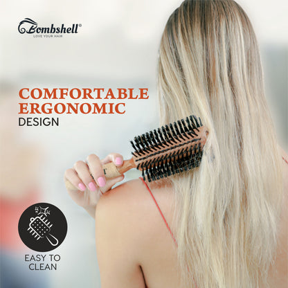 Bombshell Cork Round Brush — 3″