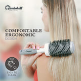 Bombshell Ceramic Round Brush — Pro Ultra Ceramic Thermal Round Hair Brush with Rubber Handle, Round Brush for Blow Drying, Curling, and Styling 53MM