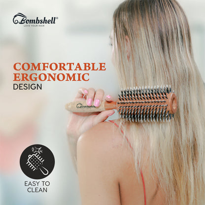 Bombshell Big Daddy Cork Round Hair Brush — 3”