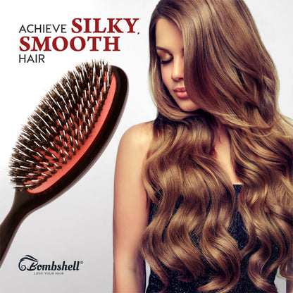 Bombshell Oval Cushion Brush — 8⅞″ Boar & Nylon
