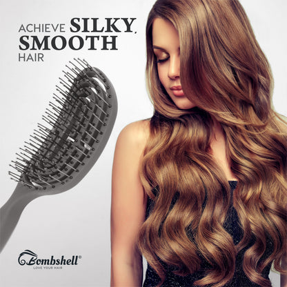 Bombshell Oval Flexible Vent Brush — Ball-Tip Nylon, 9¾″