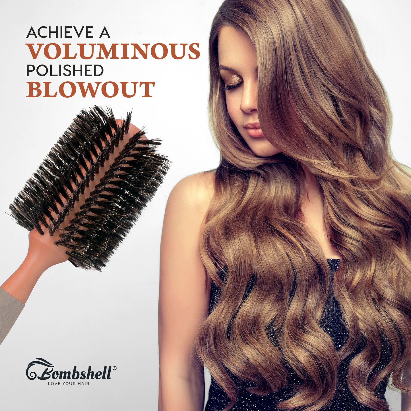 Bombshell Birch Wood Round Brush — 3″
