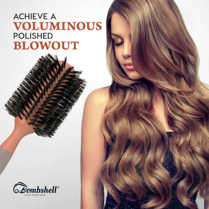 Bombshell Birch Wood Round Brush — 3″