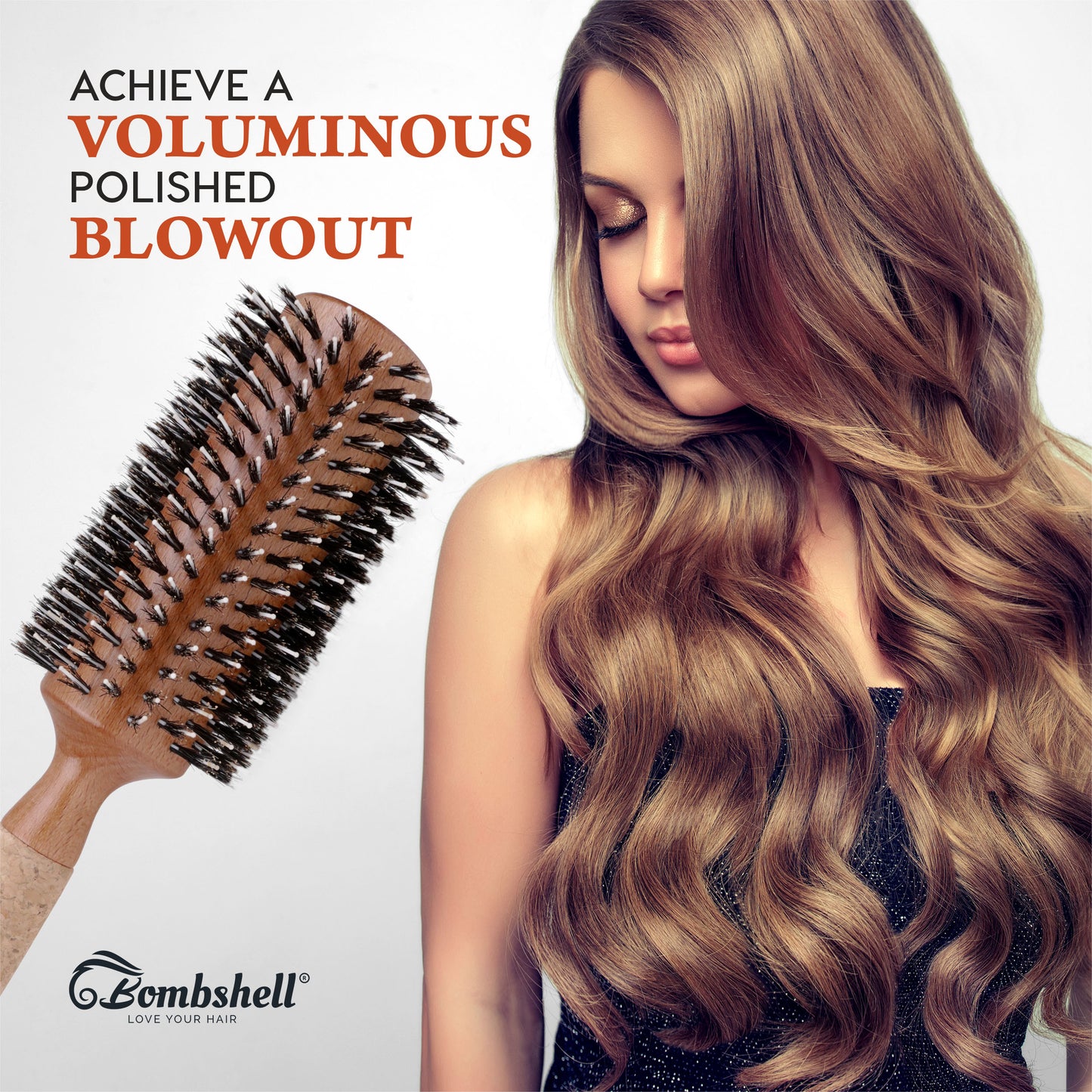 Bombshell Big Daddy Cork Round Hair Brush — 3”