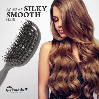 Bombshell Oval Flexible Vent Brush — Boar & Nylon, 9¾″