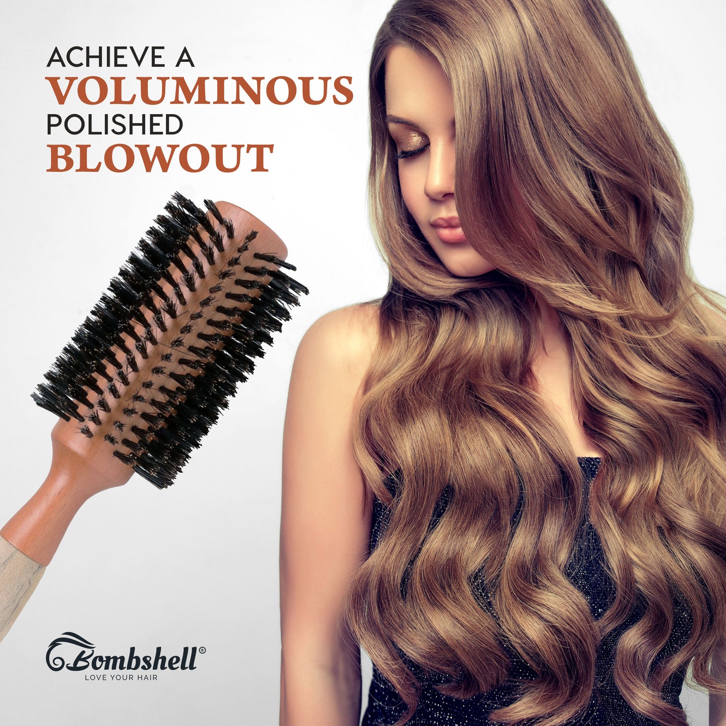 Bombshell Birch Wood Round Brush — 2.5″