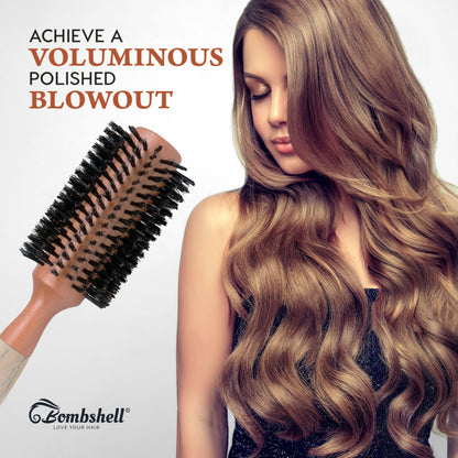 Bombshell Birch Wood Round Brush — 2.5″