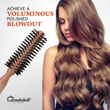 Bombshell Sustainable 1.75" Round Hair Brush — Birchwood and Cork Handle Hairbrush with Mixed Bristles, Ergonomic Boar Bristle Hair Brush Round for Blow Drying, Curling, and Styling