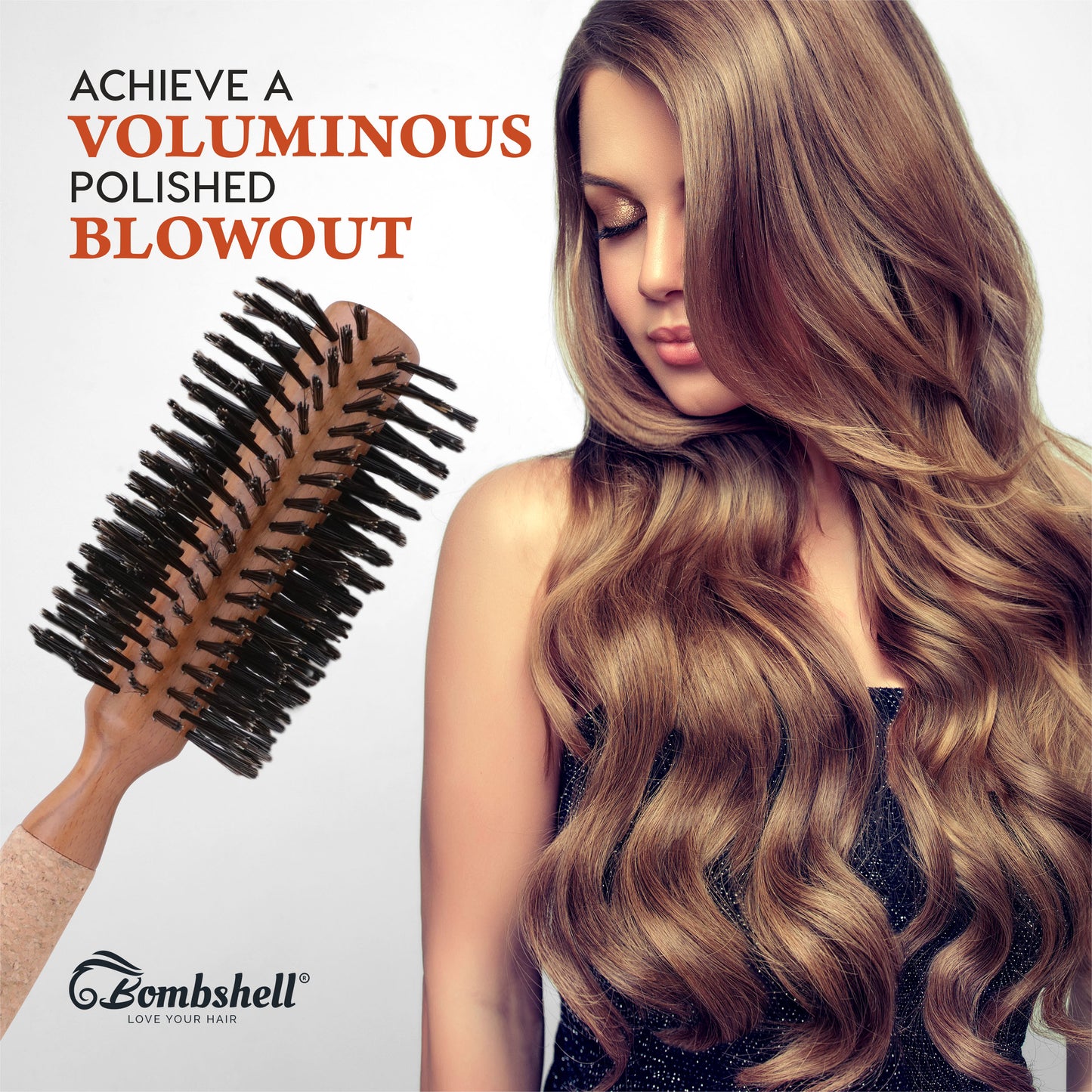 Bombshell Cork Round Brush — 2.5″