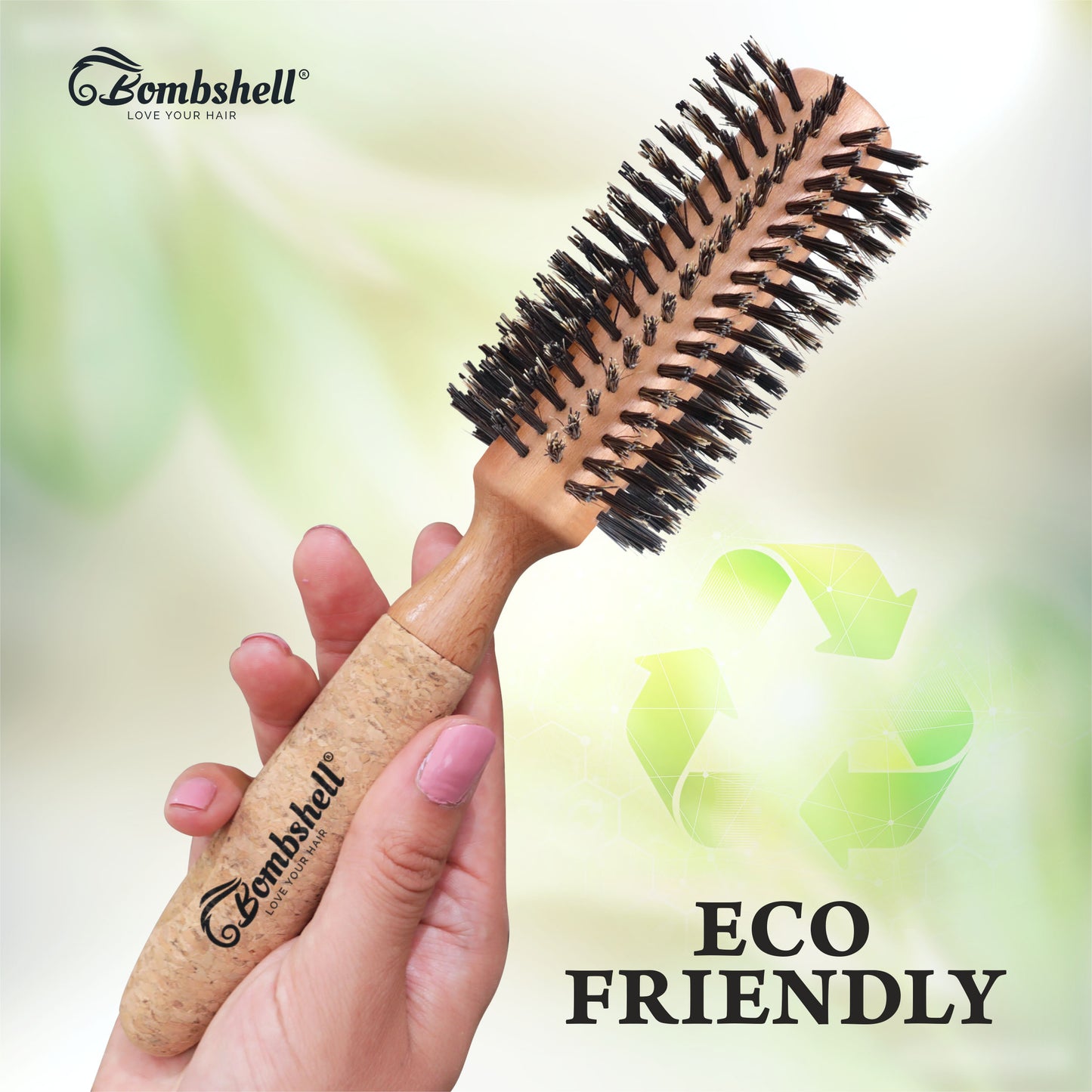 Bombshell Cork Round Brush — 2.25″