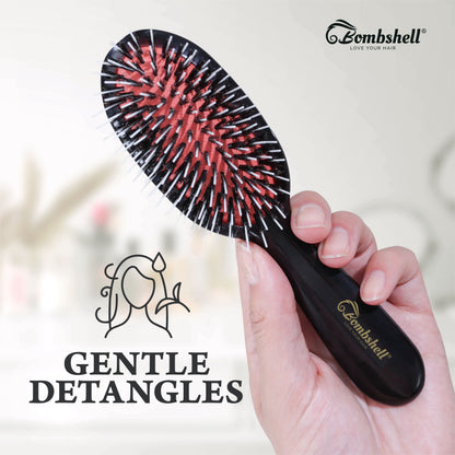 Bombshell Pocket Cushion Brush — 7″ Boar & Nylon