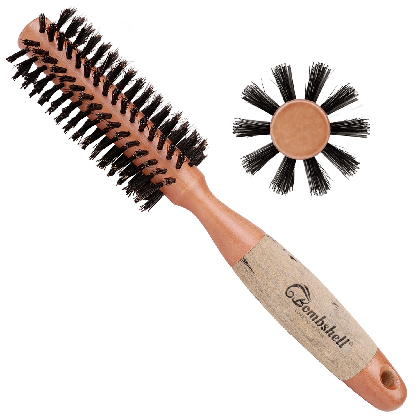 Bombshell Birch Wood Round Brush — 1.75″