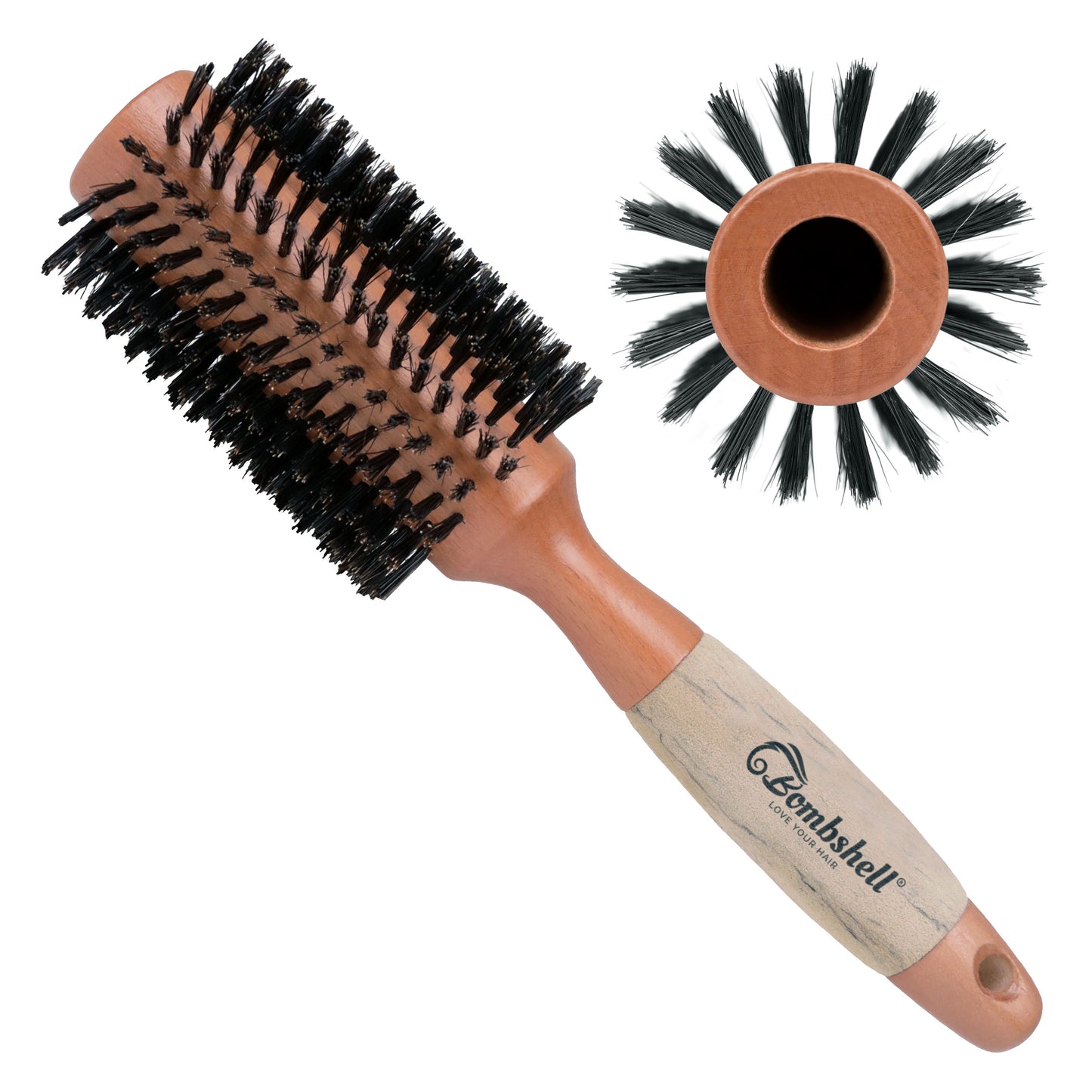 Bombshell Birch Wood Round Brush — 2.5″