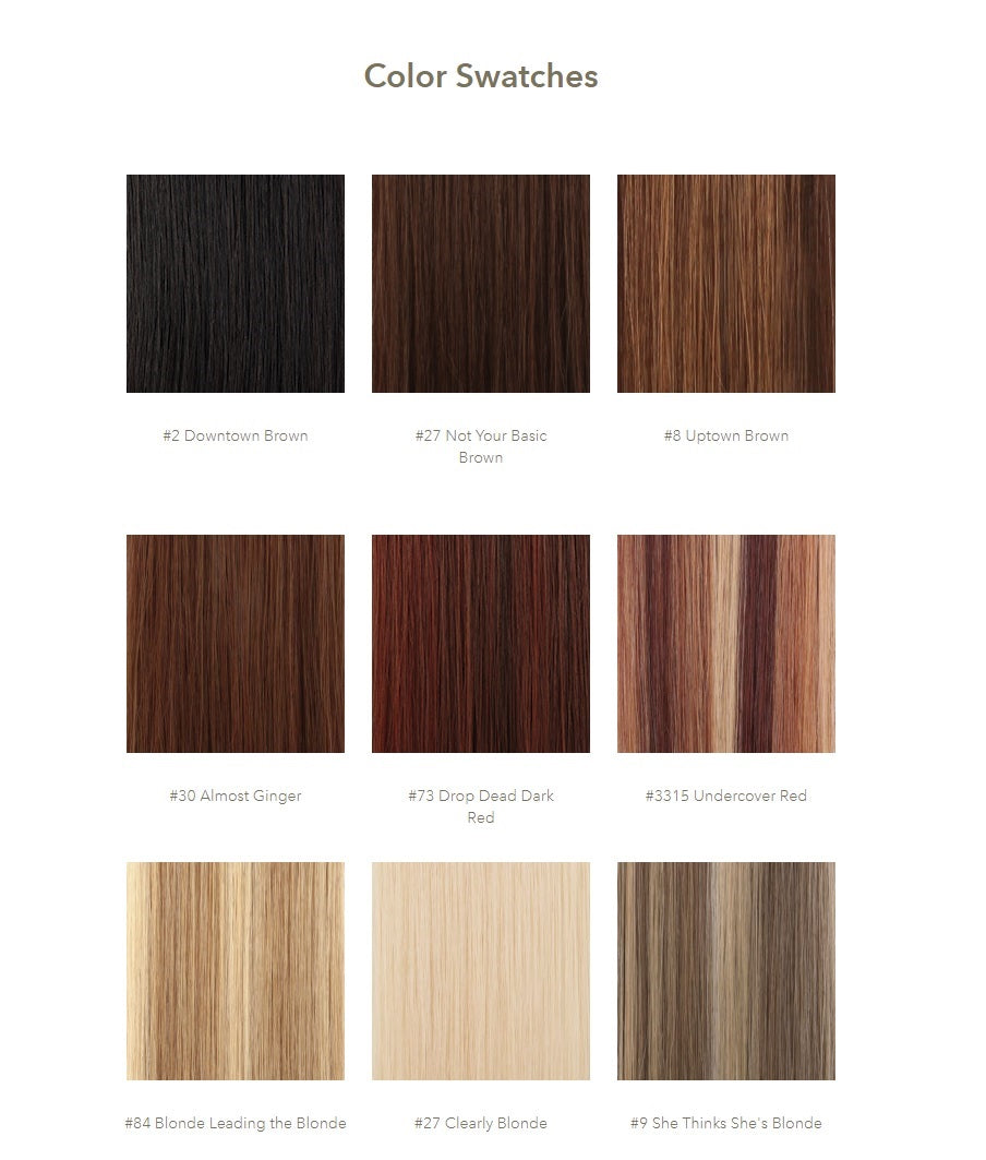 HUW Pro Clip-in Hair Extensions Almost a Ginger 30 12 inch or 18 inch